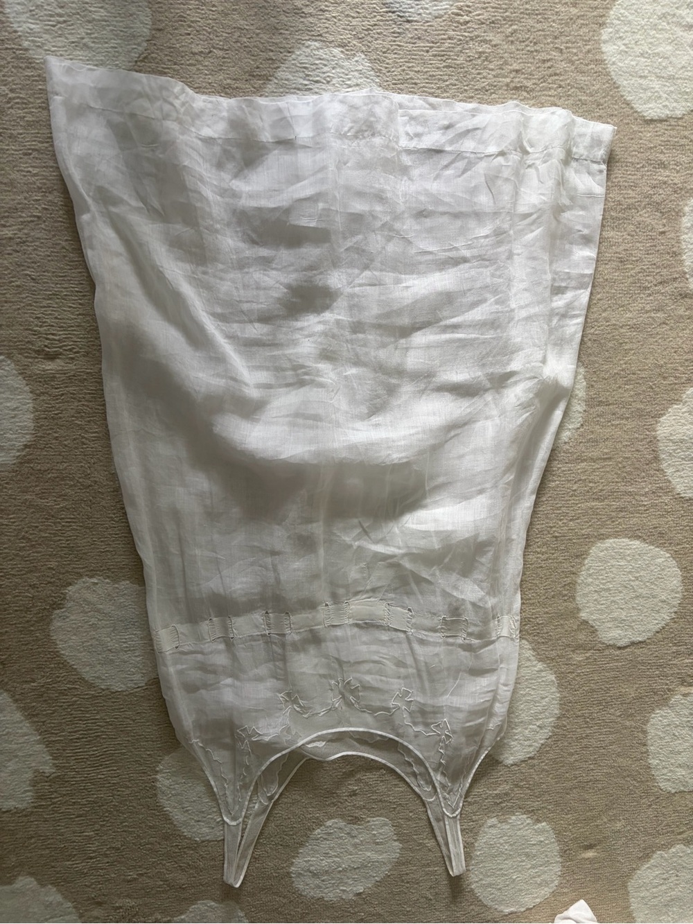 White Linen Sleeveless Slip Dress